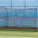 Heater Sports 12' x 12' x 10' Home Run Baseball & Softball Batting Cage - Portable Net with Durable Frame, Built-in Machine Square (Machine Not Included) | Batting Trainer for All Ages