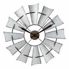 La Crosse Clock Co Windmill Metal Wall Clock 22-inch (55.88cm)