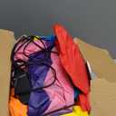 8FT Inflatable Happy Birthday Cake Decoration with Candles Blow up Outdoor Yard Decorations, Built-in LED Lights for Holiday Party Garden Lawn Indoor Home Celebration