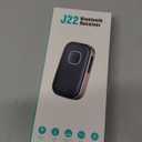 COMSOON Bluetooth AUX Adapter for Car, Noise Reduction Bluetooth Receiver for Music/Hands-Free Calls, Wireless Audio Receiver for Home Stereo/Speaker, 16H Battery Life/Dual Connect (Black/Pink)