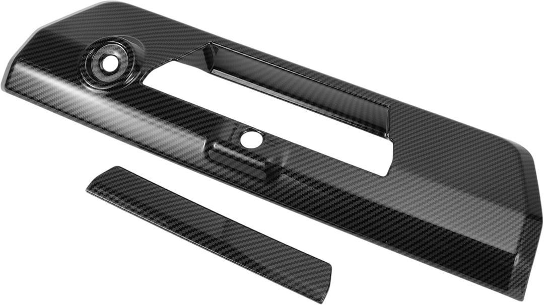 1 Set Tailgate Handle Cover Exterior Trim for Ford F-150 2021-2024 ABS Carbon Fiber Pattern Black