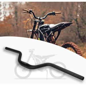 JFG RACING Surron Handlebar,7075 Aluminum 31.8MM and 7/8" 22MM andHandle Bar Heightened for Sur Ron/Surron/Light Bee/X160/X260 Most of Bicycle Motorcycle Dirt Bike Motocross - Black