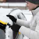 2 x Glooarm 3 Pairs Winter Gloves for Men Women Thick Cashmere Magic Winter Gloves Knit Stretchy Mittens Unisex Adults Gloves (Medium, Black, Middle Gray, Burgundy)