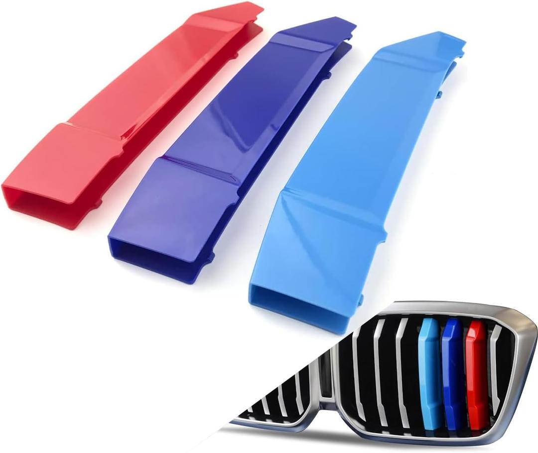 Automotive grille Insert Trims Strips Front Center Kidney Grilles Compatible with 2019-2023 BMW G06 X6 6-Beam grille insert accessories