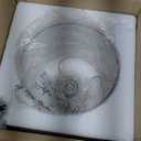 WILON Modern Glass Pendant Lighting for Kitchen Island, Farmhouse Pendant Lights for Dining Room Kitchen Sink, Adjustable Hanging Ceiling Light 7" Hammered Glass Shade, Brushed Nickel Metal Finish (1-Light-Large)