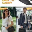 HOTOR Insulated Lunch Box for Men & Women - Leak-Proof Cooler Lunch Bag with 4 Pockets, Adjustable Strap, Ideal for Work, Picnic, Travel - Medium, Black, 10.2"6.9"8.5"