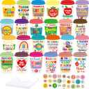2 x Treasure Cove Teacher Appreciation Card Coffee Cup Thank You Cards for Teacher with Envelopes for Teacher's Day Graduation End of School Year Party Supplies 24Pcs