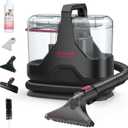 Portable Carpet Cleaner18kPa Handheld Spot Cleaner for Upholstery and Car InteriorPet Stain Remover with 500ml TankLightweight for SofaCouchStairsMattressBlack and Pink