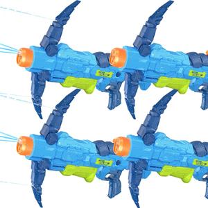 4 PCS Water Gun for Kids, Super Squirt Guns Water Soaker Blaster - 2 Nozzle, 4 Shooting Modes Switch - Crossbow Design - 26 Ft Long Shooting Range - Summer Toys Gun for Boys Girls Adults Outdoor Pool