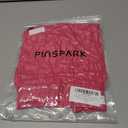 PINSPARK Athletic Shorts for Women Quick Dry Running Workout Gym Short High Waisted with Zip Pockets (Pink)