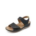 DREAM PAIRS Women's Comfortable Dressy Flats Sandals Open Toe One Band Casual Walking Sandals for Summer,Size 10, Black