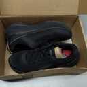 Skechers Women's Slip Resistant Max Cushioning Engineered Mesh Lace Up Food Service Shoe, BLK, 9.5