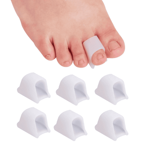 2 Pack Hammer Toe Straightener Corrector, 7 Pcs Pack Toe Separators for Overlapping Toes, Hammer Toe Straighten Big Toe Alignment, Toe Spacer