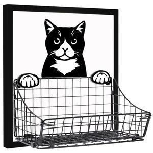 Cat Wall Storage Basket 12x12x2.975