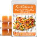Scentsationals Wax Melts, Wax Cubes Strong Scent - Marshmallow Crispies - Long Lasting Scented Wax Melts for Warmer, 10oz (24-Cubes)