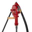 Fill-Rite FR112 Fuel Transfer Rotary Hand Pump w/Discharge Hose, Straight Spout, Vacuum Breaker, & Suction Pipe