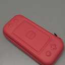 CoBak Carrying Case for Nintendo Switch Lite - with 1 Screen Protector, 1 Grip Case and 4 Thumb Grip Caps, Ultra Slim Premium EVA Travel Pouch Protective Cover, 8 Game Cartridges, Pink