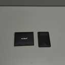 RUNBOX Slim ID Cases Minimalist Front Pocket RFID Blocking Leather Wallets for Men and Women Card Holder Wallets Gifts for men (04-Modern Black)