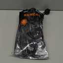 KUNCAN 3-Outlet Power Splitter Cord, 1 to 3 Way Outlet Indoor & Outdoor Use Weatherproof SJTW 16AWG 3 Prong Grounded Extension Cord with Multiple Outlets for Landscape String Lights (1.5FT 2-Pack)