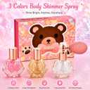 Body Glitter Spray Shimmering Sparkle Powder Makeup (Silver, Pink, Gold)