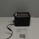 Elite Gourmet ECT1027B Cool Touch Toaster with 6 Temperature Settings & Extra Wide 1.25" Slots for Bagels, Waffles, Specialty Breads, Puff Pastry, Snacks, ETL Certified, 2 Slices, Black