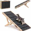 Dog Ramp for Couch, Wooden Small to Large Dog Ramp for Bed Sofa Car | 2026 Upgraded Foldable Pet Ramp, 5 Adjustable Heights (10.8"-23.5"), Portable, Wider and More Stable, Non-Slip