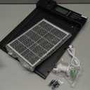 Automatic Chicken Coop Door Solar Powered, Cold Weather Electric Chicken Door Large Size Aluminum Door with Light Sensor & Timer with Power Off Emergency Mode Black