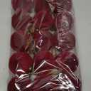 Liliful 15 Pcs Velvet Christmas Balls Bulk Flocked Christmas Tree Ball Ornaments Plastic Xmas Decorative Hanging Ornaments (Burgundy) (3.15 Inch), 15 Pieces