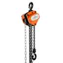 SuperHandy Manual Chain Block Hoist Come Along 1/2 Ton 1100Lbs Capacity 10 Foot Lift 2 Heavy Duty Hooks Industrial Grade Steel Construction Building Garages Warehouse Automotive Machinery