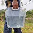 8L Water Storage Bag - Widest Mouth Reusable Water Tank with Detachable Faucet, Transparent BPA-Free Collapsible Container for Camping, Emergency, RV - Easy to Clean & Carry