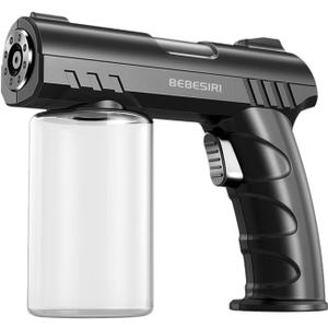 Nano Sprayer, Handheld Household Nano Blue Light Atomizer, Handheld Household Nano Sprayer, Rechargeable Nano Atomizer. It is Suitable for Watering Plants and Flowers. (black)