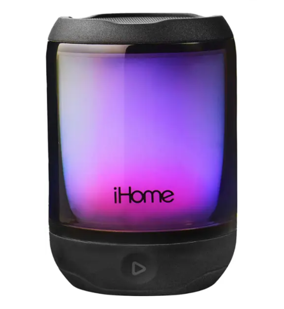 iHome - Rechargeable Waterproof Bluetooth Mini Speaker - Black