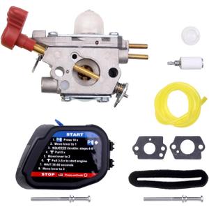 New Carburetor Air Filter Cover Kit Compatible with Troy Bilt 25CC String Leaf Blower TB35EC TB2044XP TB2040XP Murray 25B M2560 Craftsman 27cc String Replace MTD 753-06288 ZAMA C1U-P27