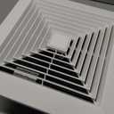 Fanspex Bathroom Ceiling Exhaust Fan, Household Bath Vent Ventilation Fan with 1.0 Sones Quiet Operation, 110 CFM (Housing Size 9.1"x9.1")