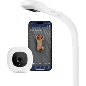 Nanit Pro Smart Baby Monitor - 1080p Wi-Fi Video Camera, 2-Way Audio, See Your Baby from Anywhere, Sound/Motion/Cry Notifications, Night Vision
