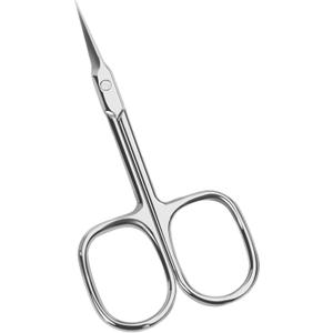 2 x Professional Cuticle Scissors with Fine Curved Blades - Ultra Slim Manicure Scissors for Precise Grooming, Eyebrows, Eyelashes & Dead Skin - Stainless Steel Sharp Pointed Tip for Salon & Home Use
