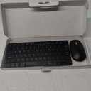 Wireless Keyboard and Mouse, 2.4G Ergonomic Bluetooth Keyboard and Mouse Set, Silent Rechargeable Wireless Keyboard and Mouse Slim for Windows, Mac, PC, Laptop, Tablet - Black, Gift for Kids Adults