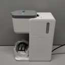 Single Serve Coffee Maker Hot and Iced with Bold Brew, Small Coffee Machine for K Cup and Ground, Fits 7.3'' Travel Mug, Brews up to 16 Oz, 5 Cup Sizes, for Office, RV& Hotel, Elegant White