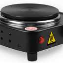Hot Plate for Candle Making, Black Color Electric Hot Plate for Melting Wax, Chocolate, Candy and More