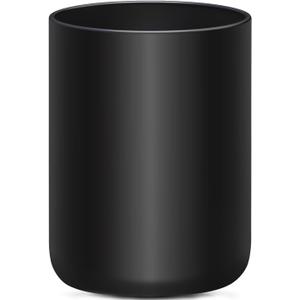 Black Utensil Holder for Kitchen Counter, Large 7.2" Matte Ceramic Utensils Crock for Countertop Easy to Clean, Modern Cooking Utensil Spatula Holder for Farmhouse 7.25.8 INCH
