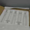 NUPTIO Hurricane Candle Holder for Wedding: Set of 10 Glass Taper Candle Stick Holders with Bottomless Shade - Bulk Windproof Candlestick Stand for Christmas Holiday Table Decor