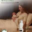 Portable Bottle Warmer for Travel, Fast Baby Bottle Warmer Portable with Precise Temperature Control, 17 OZ Milk Warmer, Leak-Proof Cordless Breastmilk Warmer, Fits Most Baby Bottles for On the Go