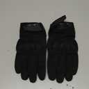 NoCry Water Resistant Tactical Shooting Gloves for Men with Soft Padded Knuckle Guards and Reinforced Palm with Non-Slip Grip  Ideal Heavy Duty Black Airsoft Gloves (Small)