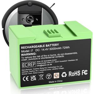 Nonbliep 14.4V 5.0Ah Replacement for iRobot Roomba i7 Battery