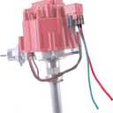 MAS Performance HEI Distributor with Red Cap and Wiring Kit including 65K Coil Compatible with Chevy 305-454 Chevrolet C10 GMC SBC BBC 350-400 4.3L 5.0L 5.7L 6.6L 7.4L