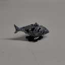 Shark Decorative Sculpture Hollowed Waterproof Resin Sturdy 7.3in Long 4.5in Wide Shark Statue Home Decor Statue with Stand Accent Figurine