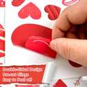 2 x AOWDIAO 9 Sheets Valentine's Day Window Clings Double-Sided Hearts Gnomes Valentines Decorations Supplies