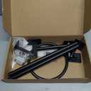 Matte Black Bathroom Accessories Set, KLJKPA 4 Pieces Bathroom Hardware Set, 24 inch Towel Bar, Towel Racks for Bathroom, Robe Towel Hooks, Toilet Paper Holder Wall Mounted