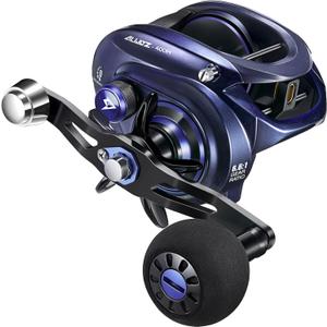 Piscifun Alijoz 400 Baitcaster Fishing Reel, 38Lbs Max Drag Aluminum Alloy Frame Baitcasting Reel,6.6:1/8.1:1 Gear Ratio, Freshwater and Saltwater Low Profile Casting Reel for Musky Right Hand Retrieve