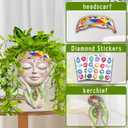 Face Planters Pots Head - Cute Succulents Plants Planters, Plant Pots Indoor with Drainage System, Garden Gifts for Women, Garden Decorations for Outdoor, Unique Ornaments for Home